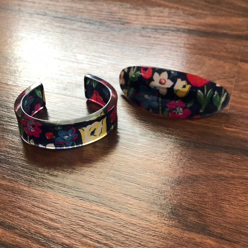 Cath Kidston Bangle and Hair Clip Matching Set